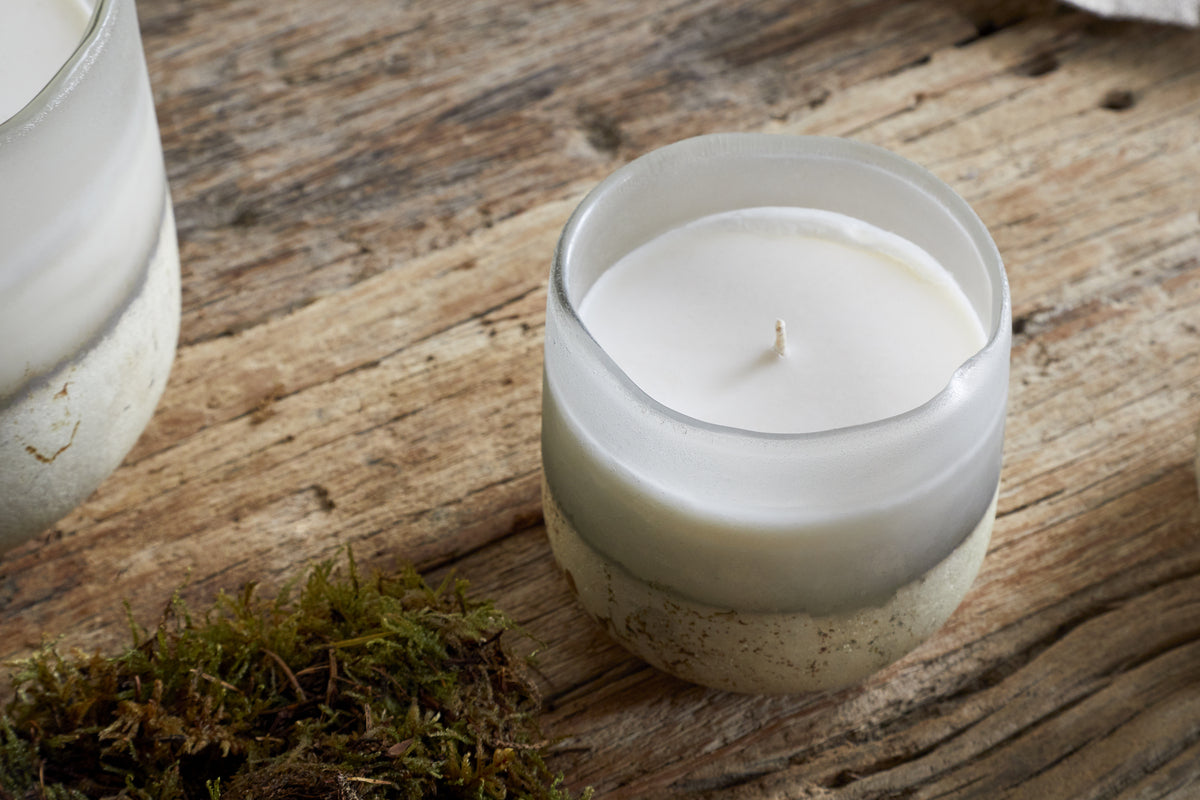 Nkuku Sea Salt & Moss Glass Candle