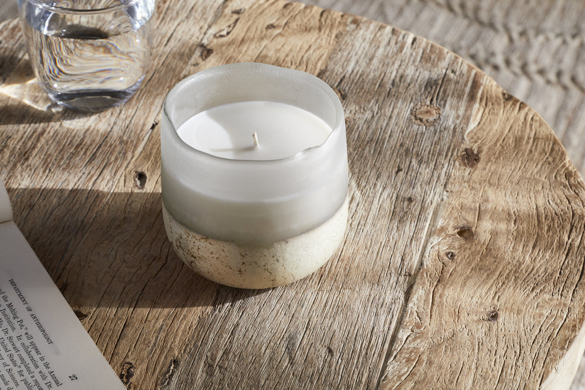 Nkuku Sea Salt & Moss Glass Candle
