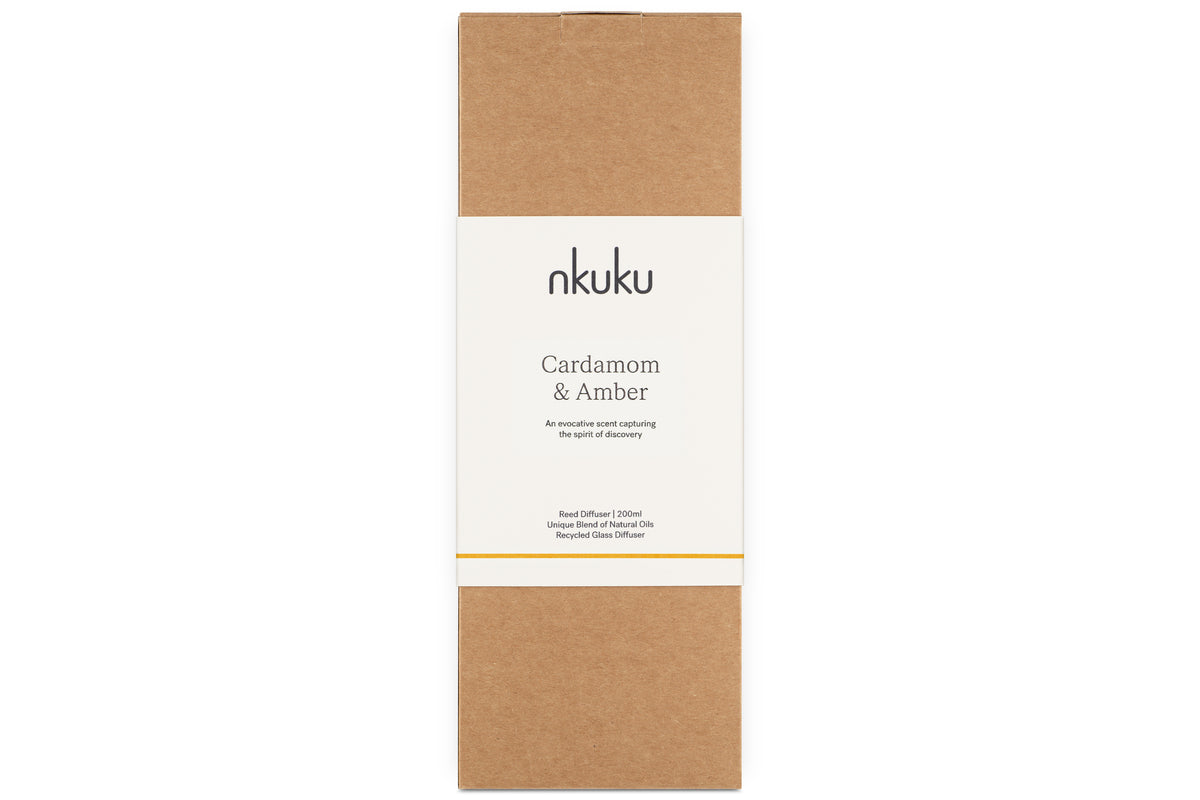 Nkuku Cardamon & Amber Scented Reed Diffuser