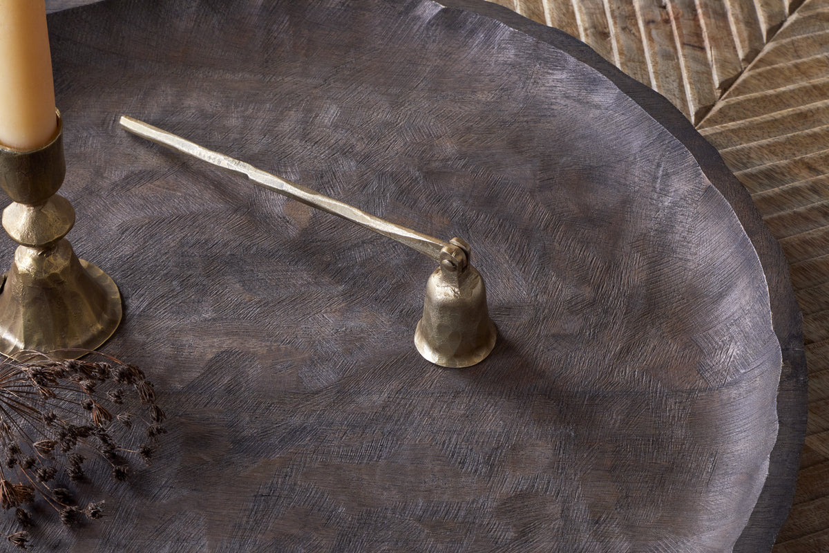 Nkuku Jyoti Candle Snuffer - Brass