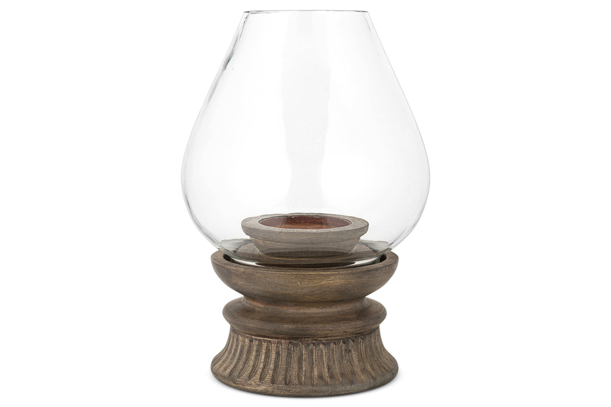 Nkuku - Kawani Mango Wood Candle Holder