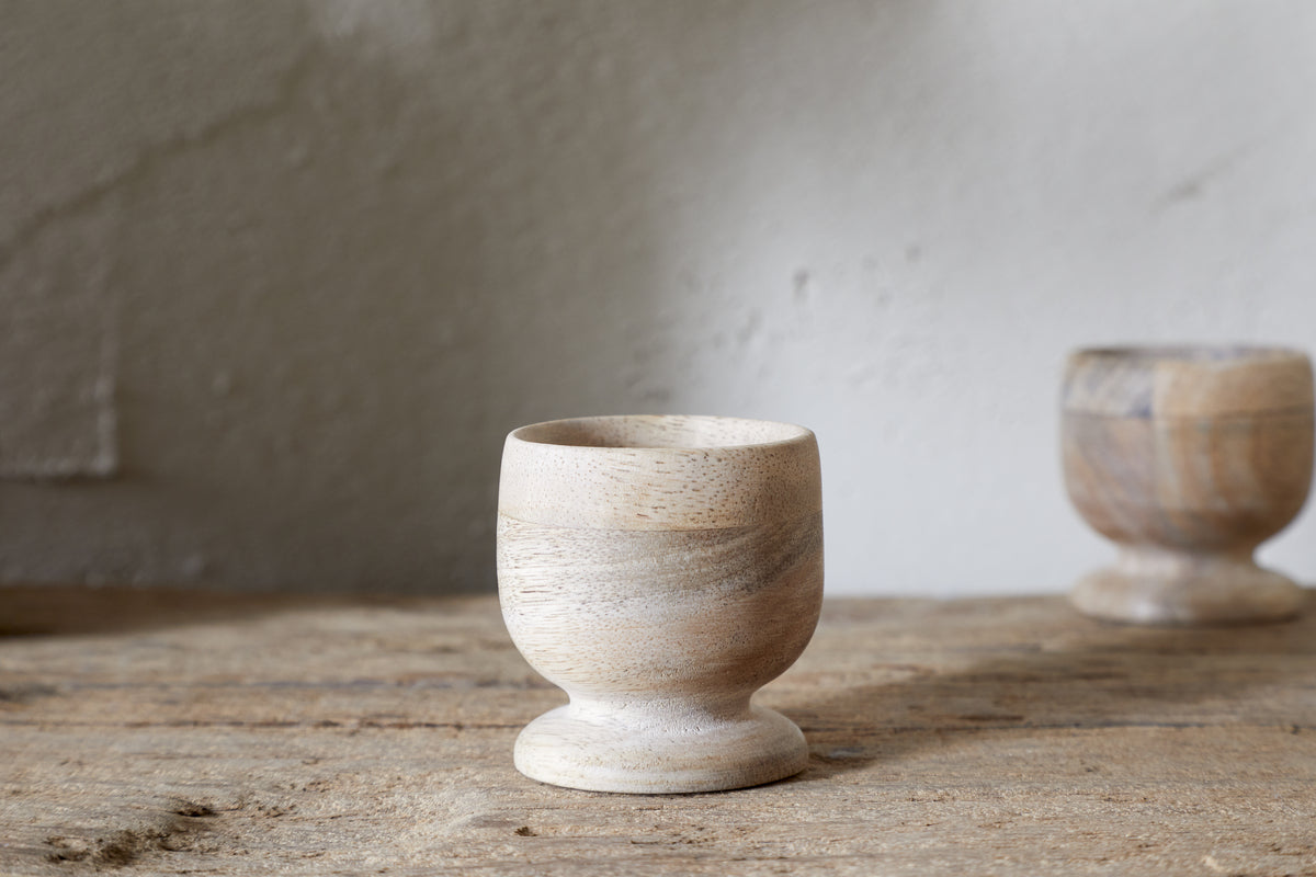 Nkuku - Awa Wooden Egg Cup - Set of Two