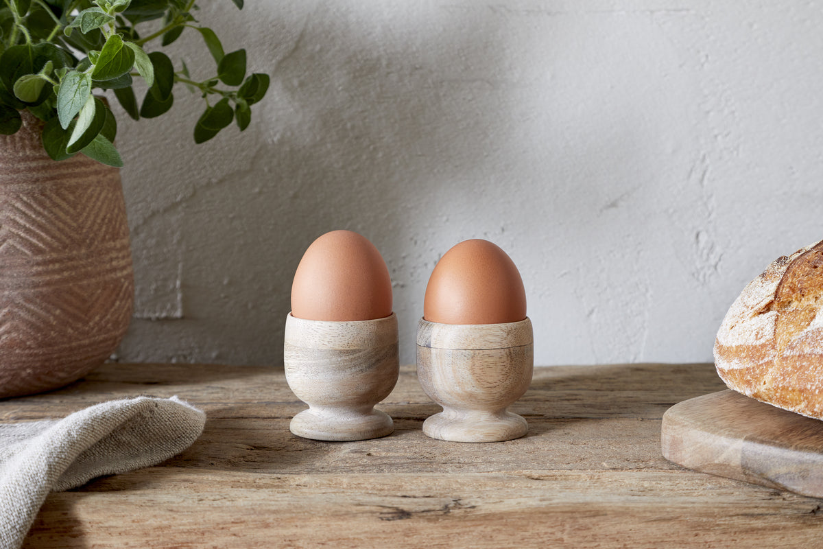 Nkuku - Awa Wooden Egg Cup - Set of Two