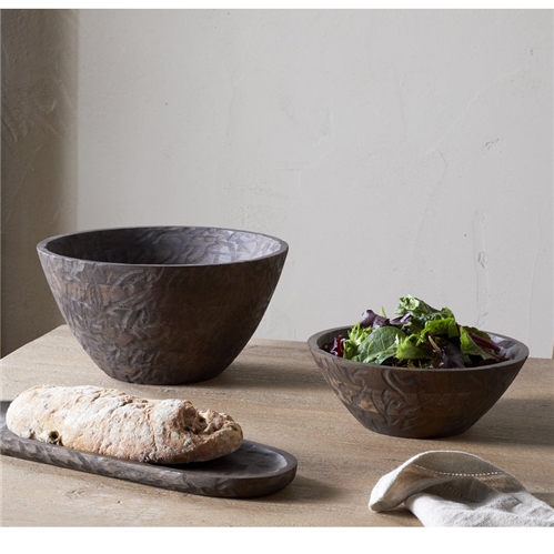 Nkuku Nyati Wooden Serving Bowl - Two Sizes