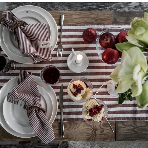 Ernst Sweden Red/Beige Table Runner