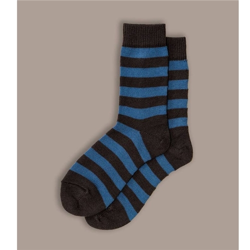Rove Fine Merino Stripe Blue Socks