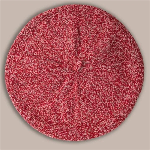 Rove Womens Wool Beret - Cherry Marl