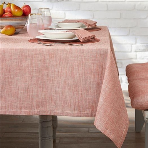 Chambray Tablecloth Terracotta