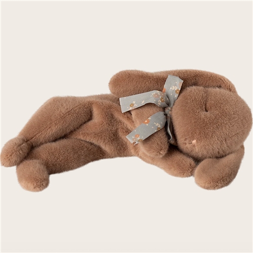 Maileg Sleeping Bunny Plush Small -soft brown