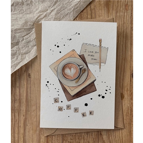 Brooke Marie I Love you More than Coffee Card