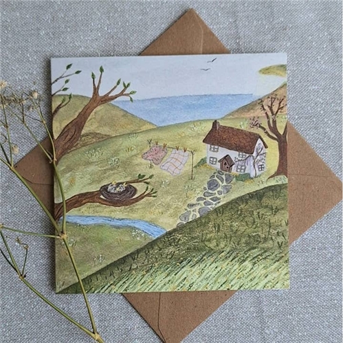 Lydiamae Spring Cottage Card