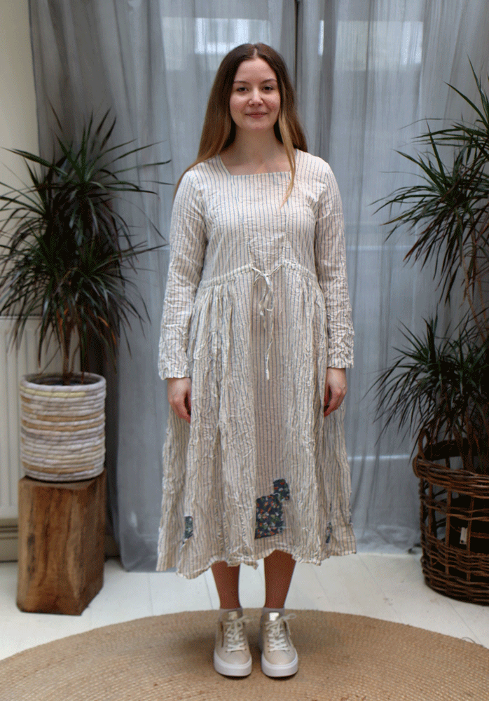 Ewa i Walla Niki Dress - Striped Voile