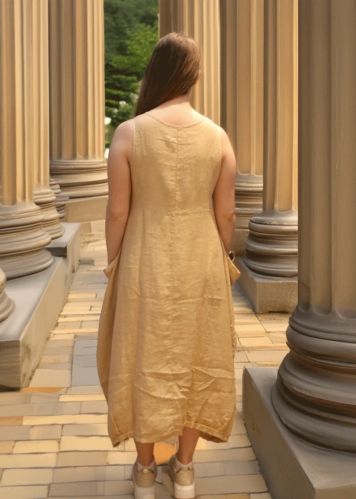 Mama B  Alma Dress - Grano