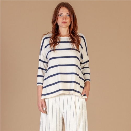 Mama B  Emotiva Jumper - Blue Stripe