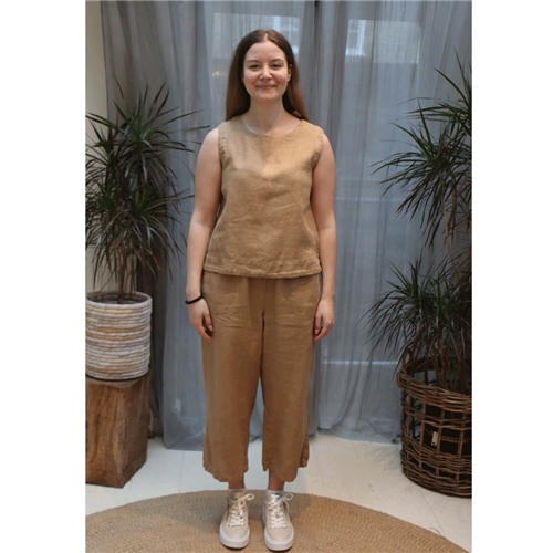 Cut Loose Easy Crop Pant - Bark