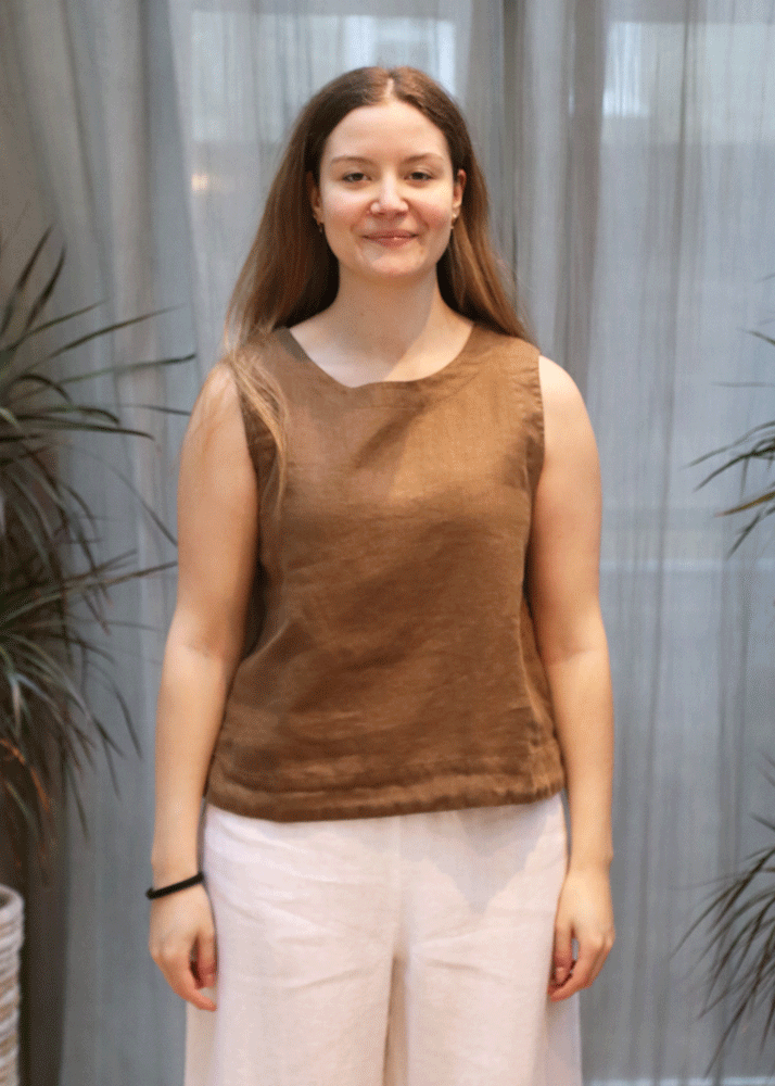 Cut Loose Shell W/Wide Facing - Coconut Brown