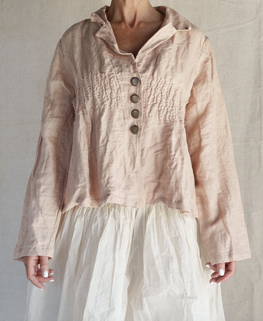 Les Ours Agave Jacket - Linen Cotton Blush