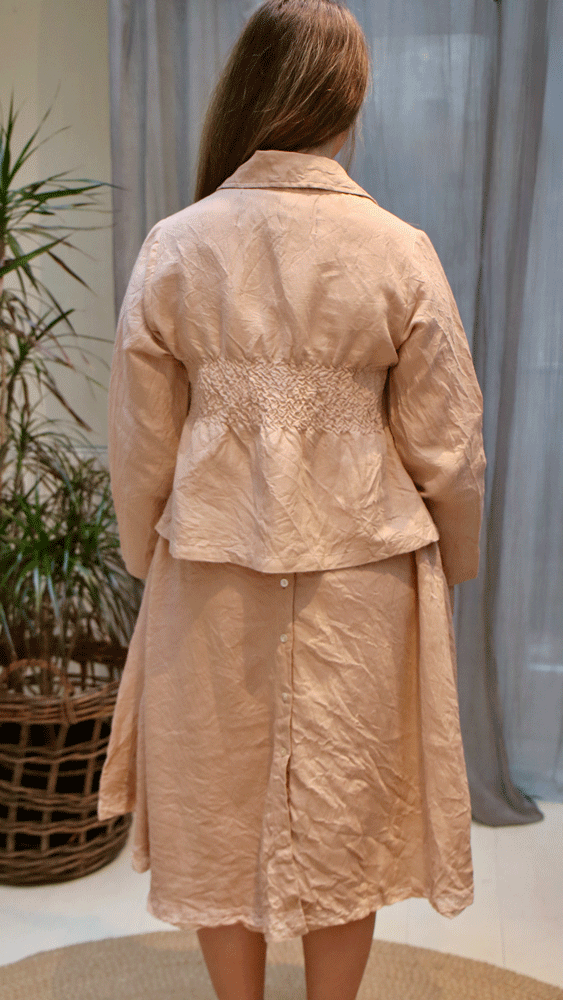 Les Ours Agave Jacket - Linen Cotton Blush