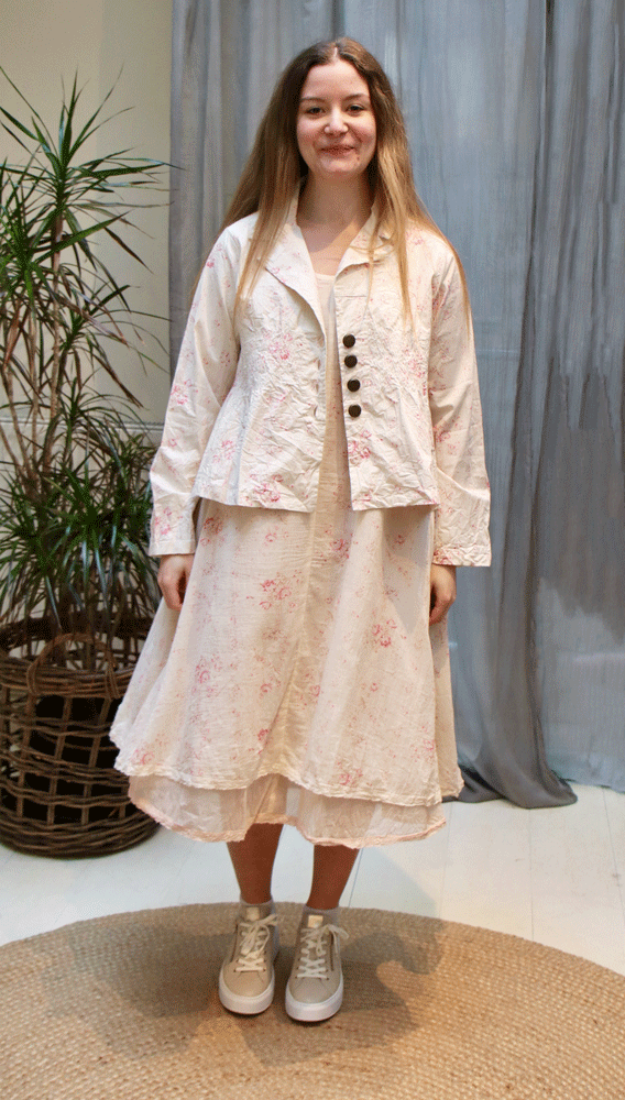 Les Ours Agave Jacket - Popeline Liberty Bouquet pink