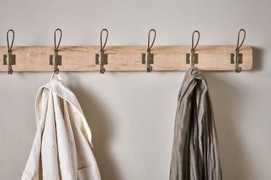 Nkuku Ankita Mango Wood Iron Hooks - LARGE