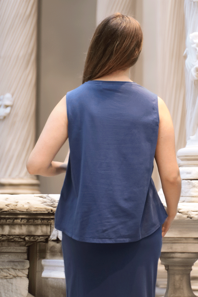 Modula Top A Shape Shell - Lapis Blue