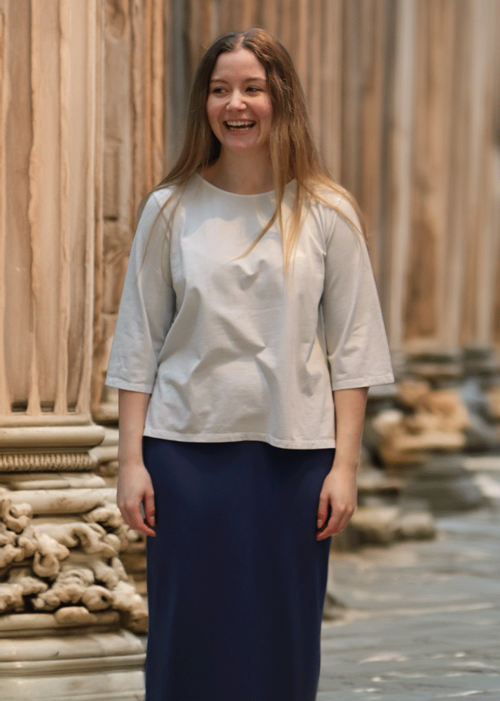 Modula T Shirt A Shape - Chalk