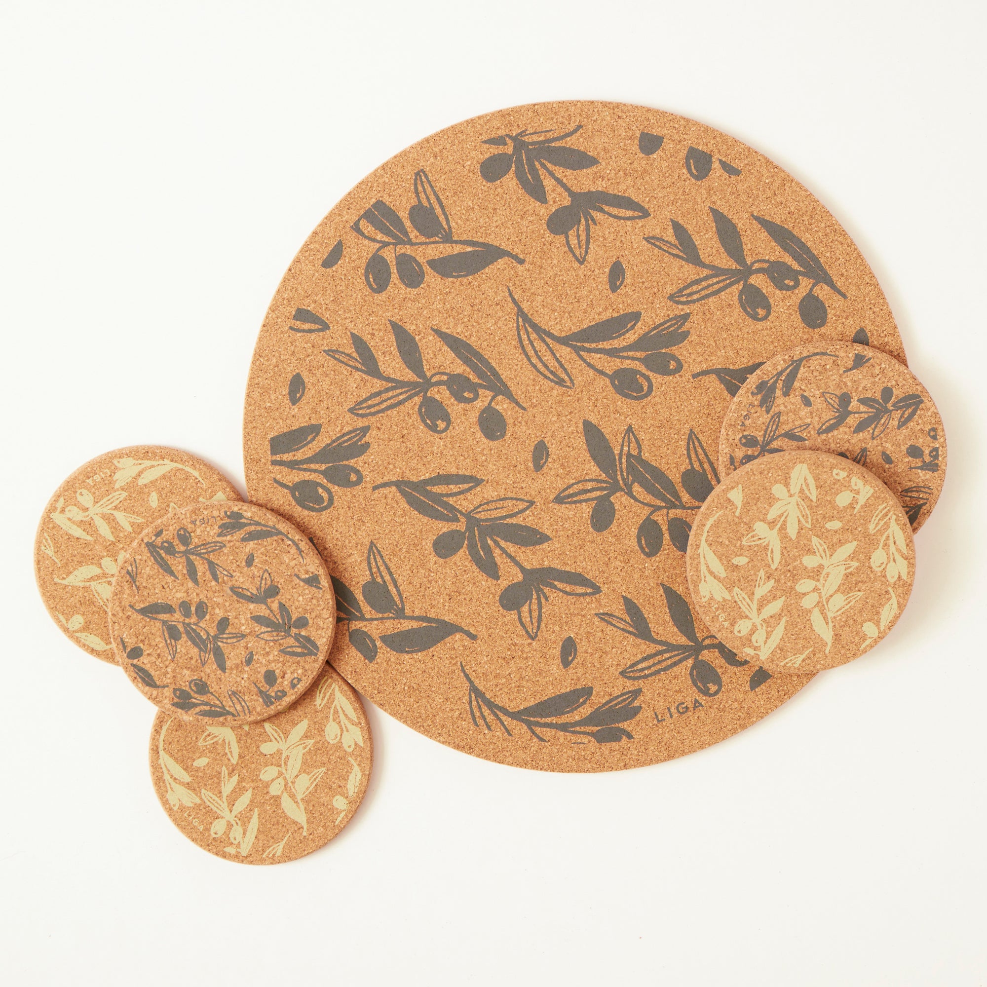 Liga Cork Placemat - Olive & Pip