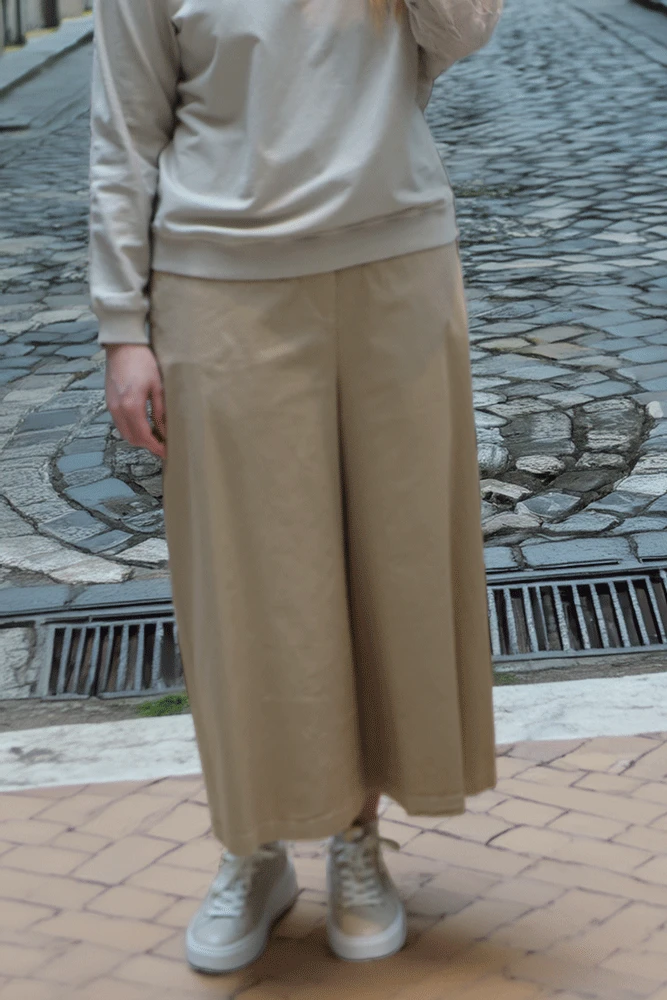 Neirami Wide Palazzo Trousers - Sable