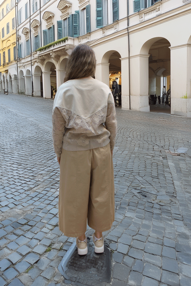 Neirami Wide Palazzo Trousers - Sable