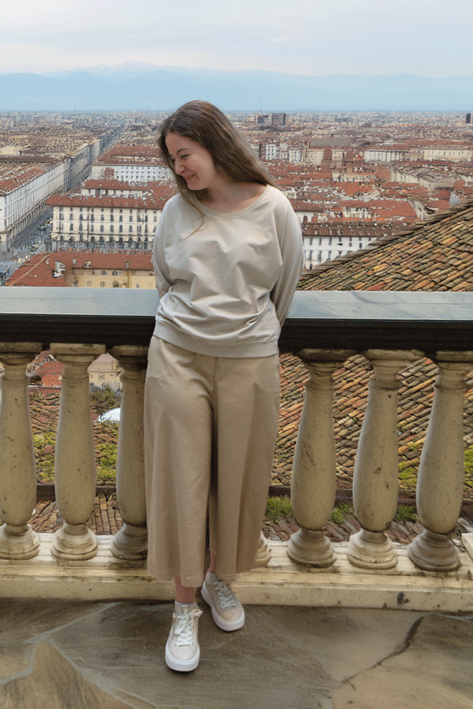 Neirami Wide Palazzo Trousers - Sable