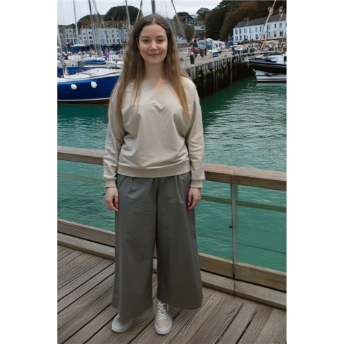 Modula by Neirami Over Loose Trousers - Dusty Olive