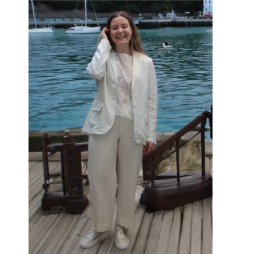 European Culture Womens Trousers - Off White