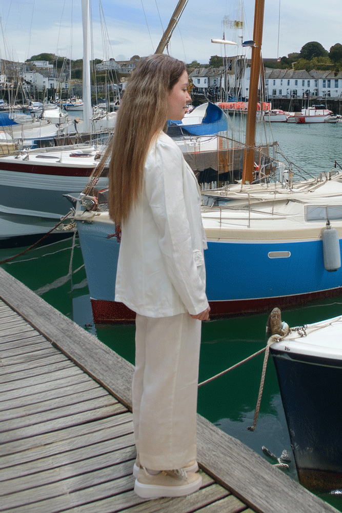 European Culture Womens Trousers - Off White