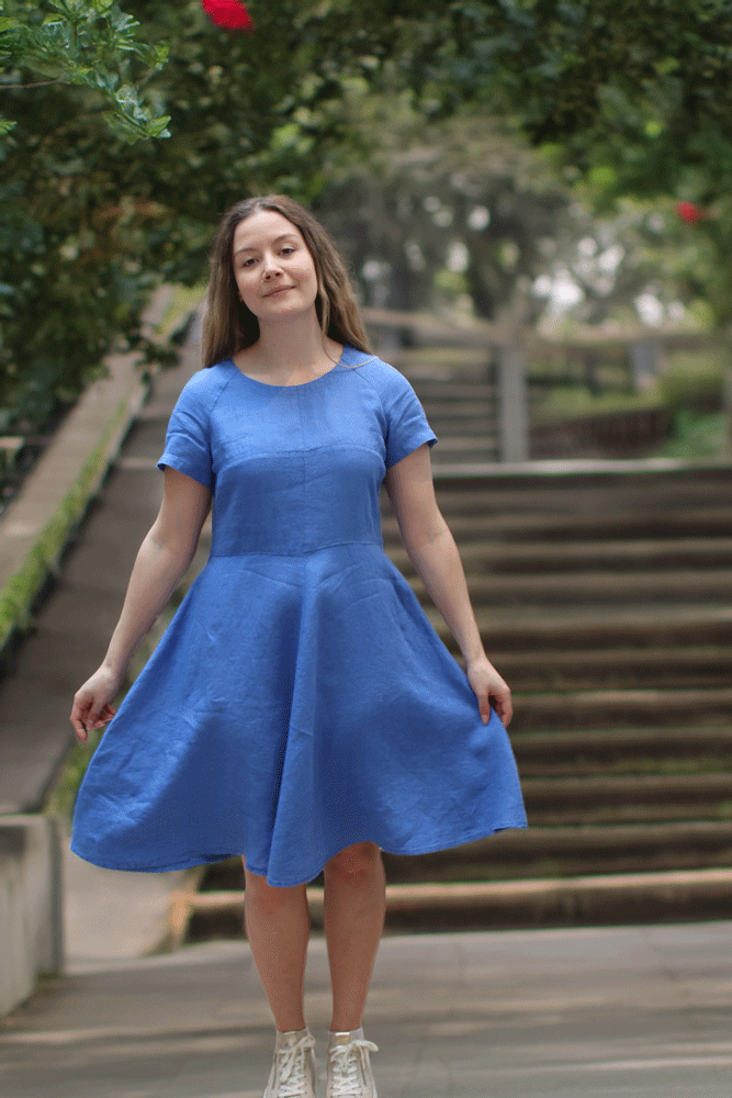 GR Nature Gibara -1 Dress - Cornflower Blue