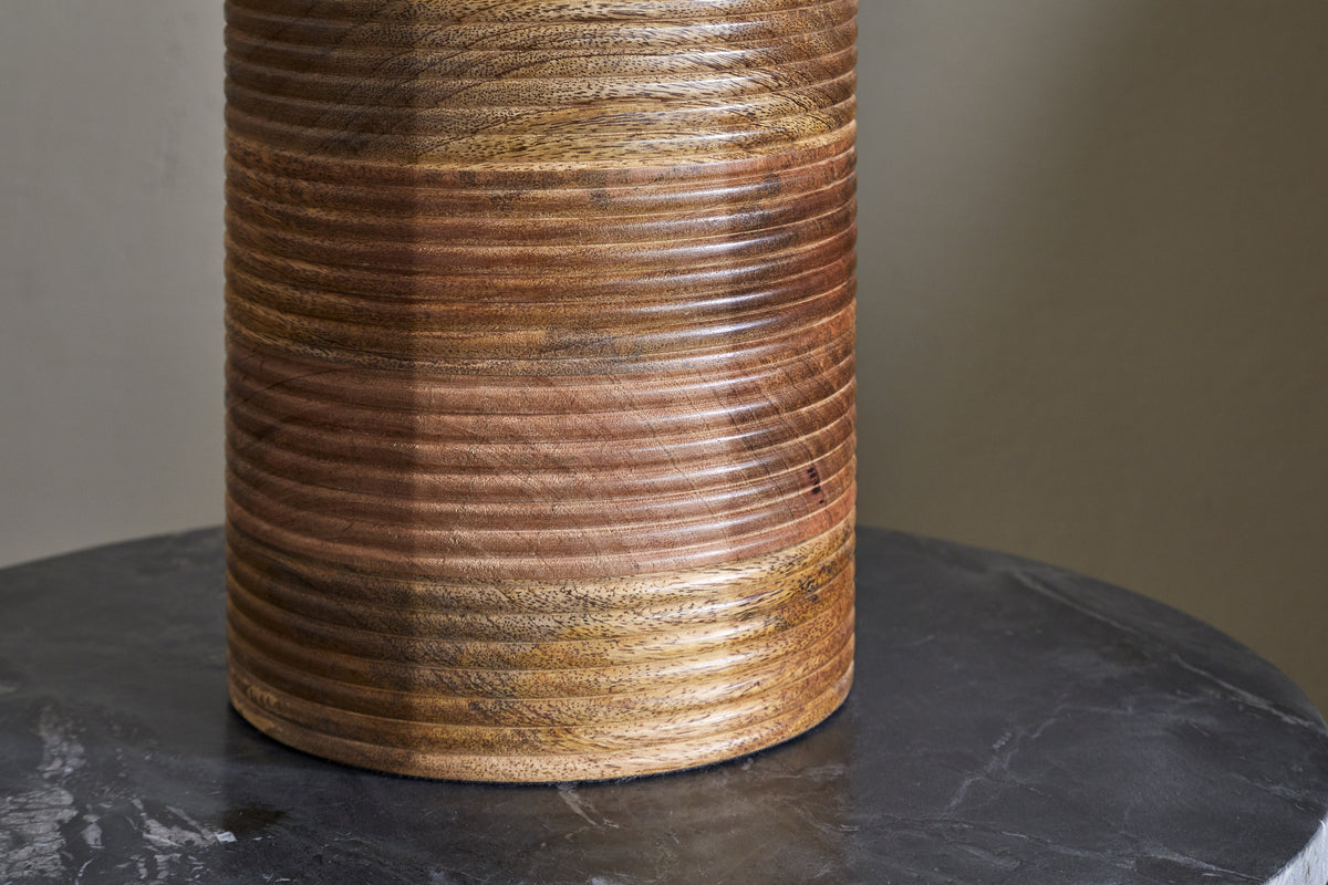 Nkuku Agua Grooved Table Lamp - Natural