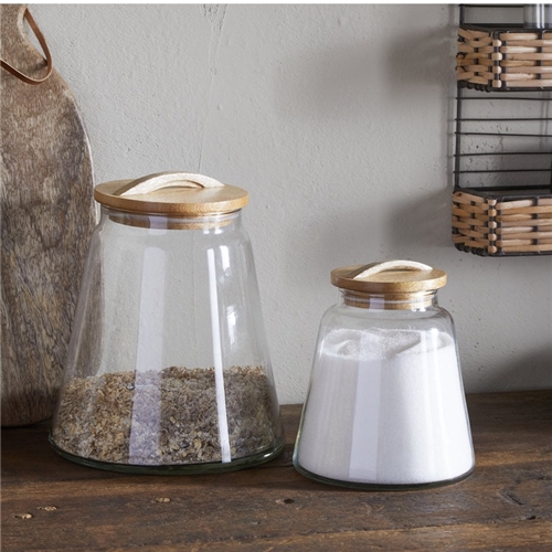 Nkuku Chaaval Storage Jar - Clear  - Various Sizes