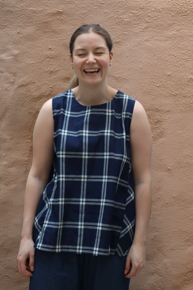 Amici by Baci Check Sleeveless Top