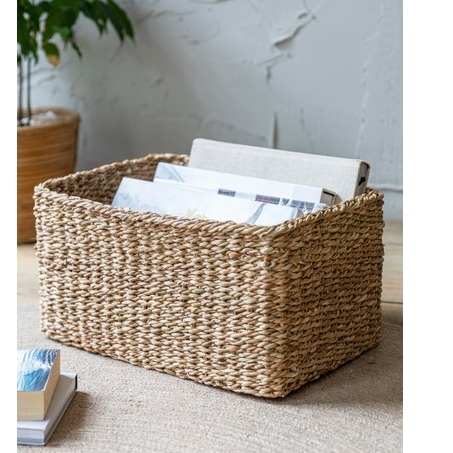 Garden Trading Brading Rectangular Basket - Large Natural