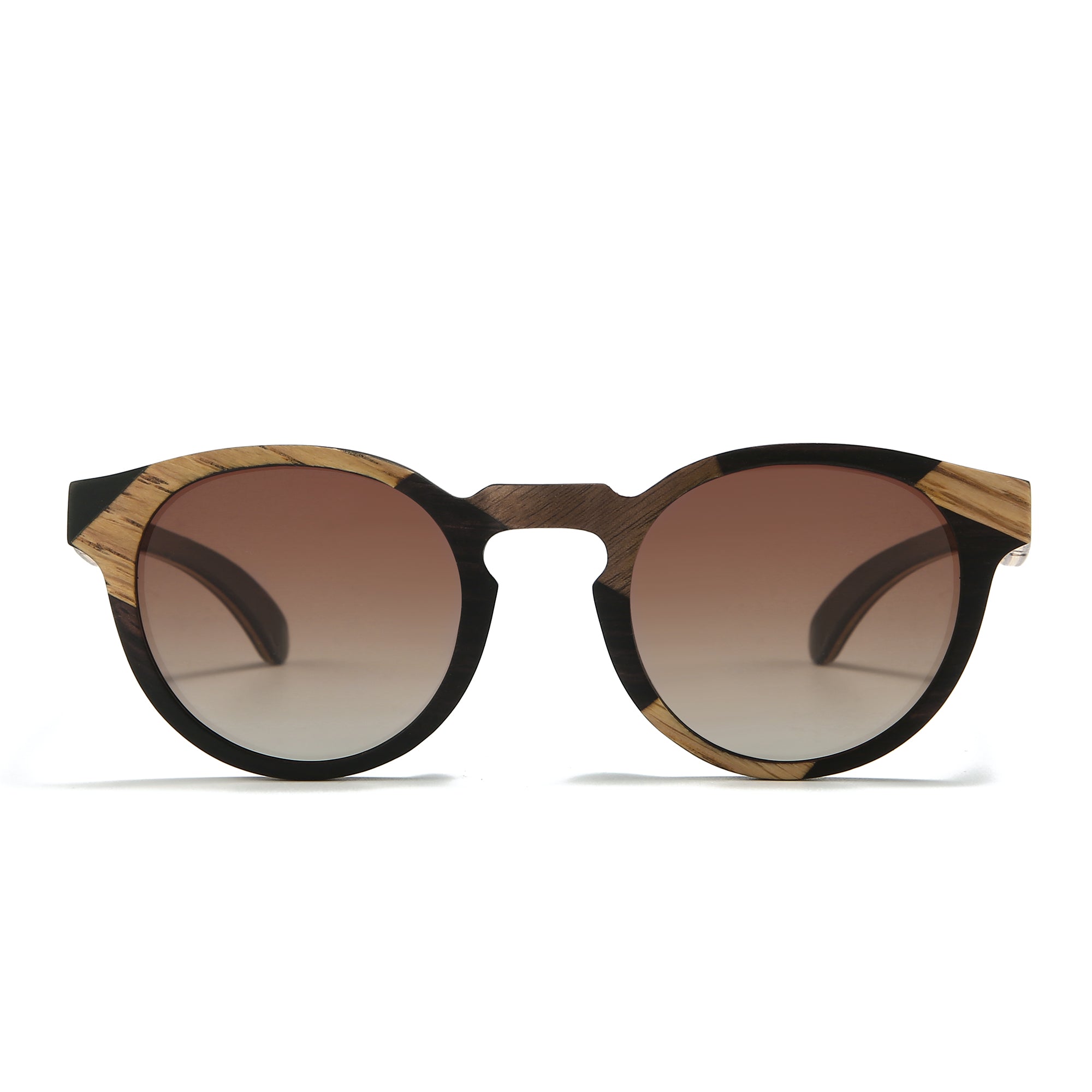 Soek Sunglasses The Drifter | Maple & Ebony Wooden Sunglasses | Brown Graduated Polarised Lens