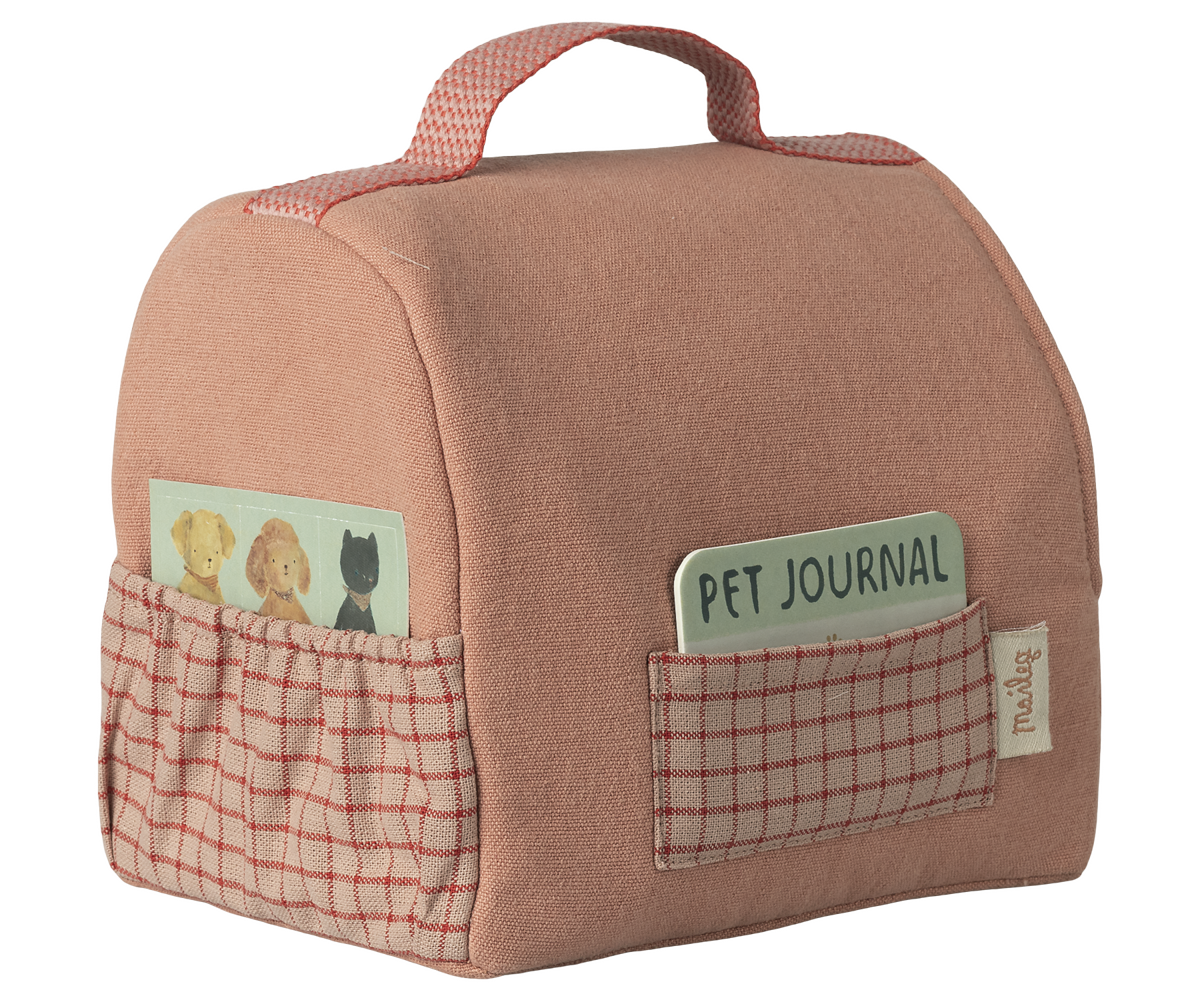 Maileg Pet Carrier  - Coral