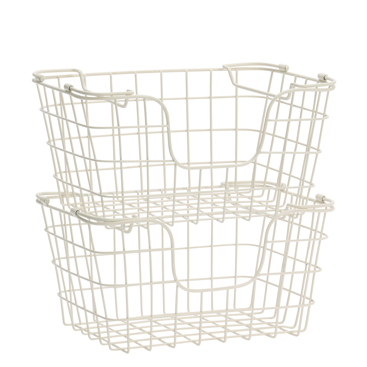 Madam Stoltz Stacking Wire Basket