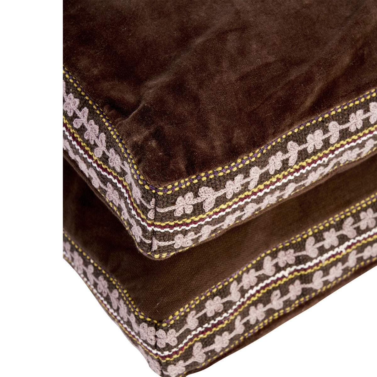 Madam Stoltz Velvet mattress with Embroidery