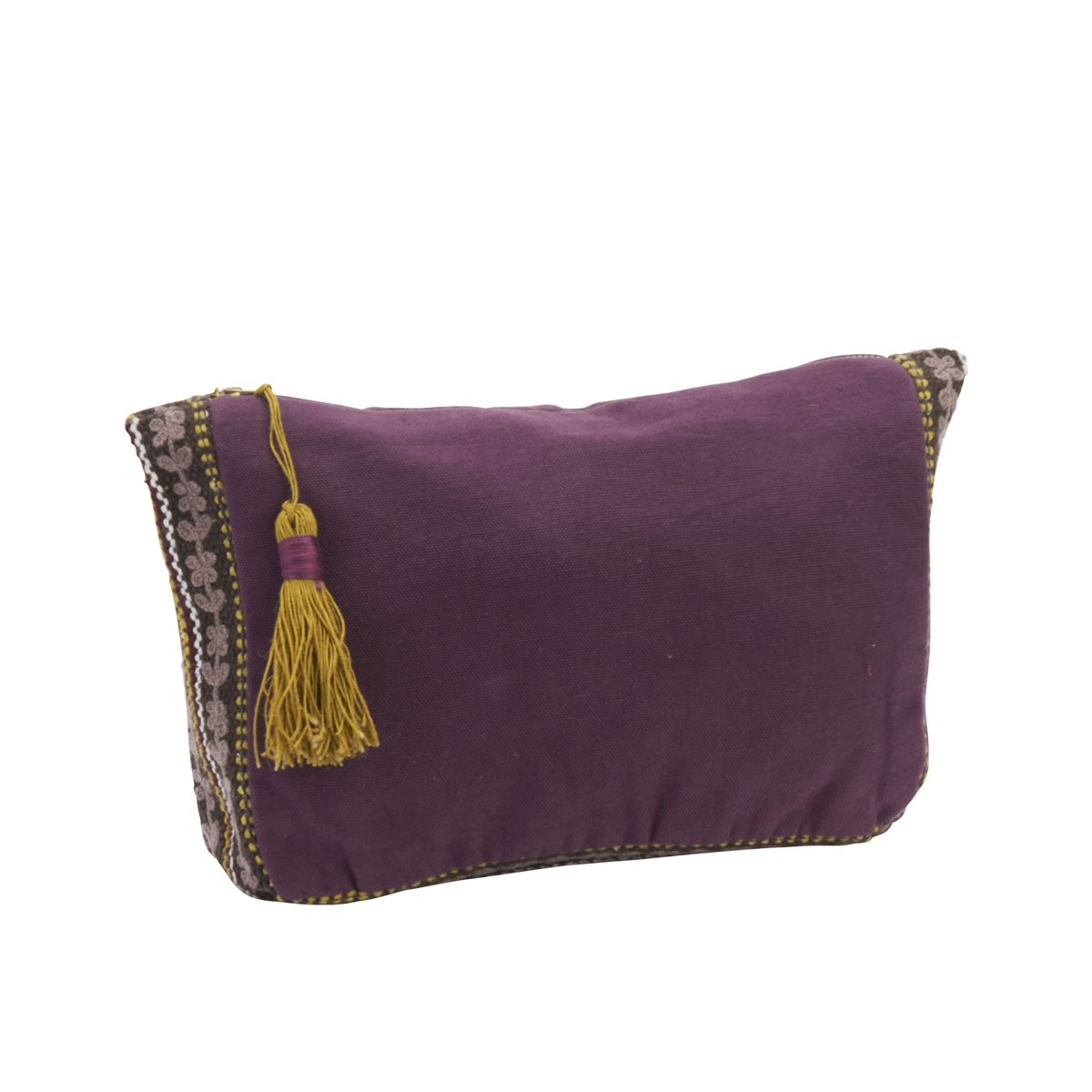 Madam Stoltz Cotton Pouch With Embroidery