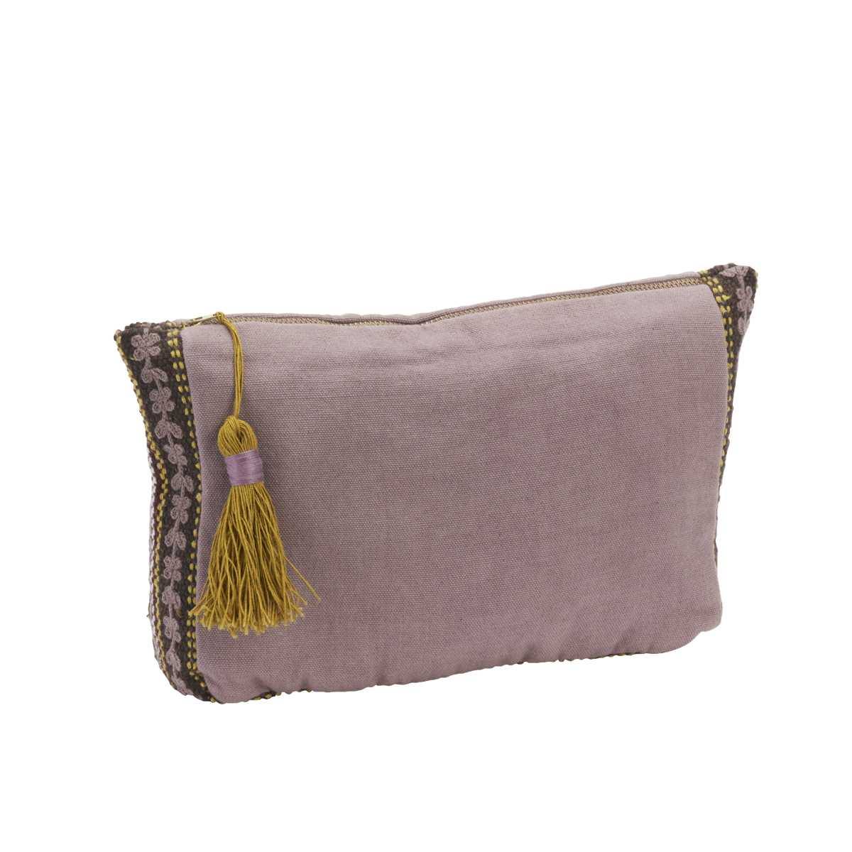 Madam Stoltz Cotton Pouch With Embroidery