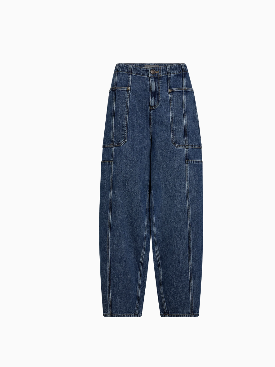 Mos Mosh Rosy Galleon Jeans - Mid Waist -  Blue