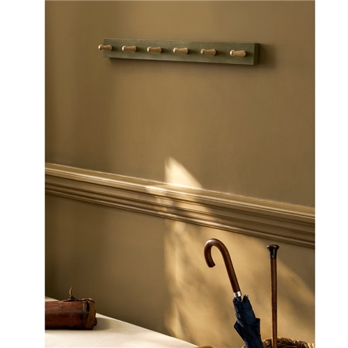 Hambledon Peg Rail - Raw Oak - 6 Pegs - OLIVE
