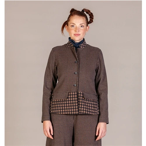 Mama B Yasmin Jacket - Notte Small Check