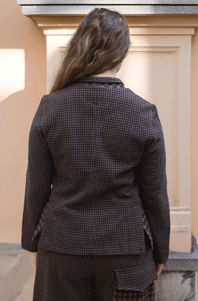 Mama B Yasmin Jacket - Notte Small Check
