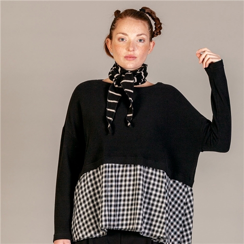 Mama B Tippy Riga Scarf - Nero