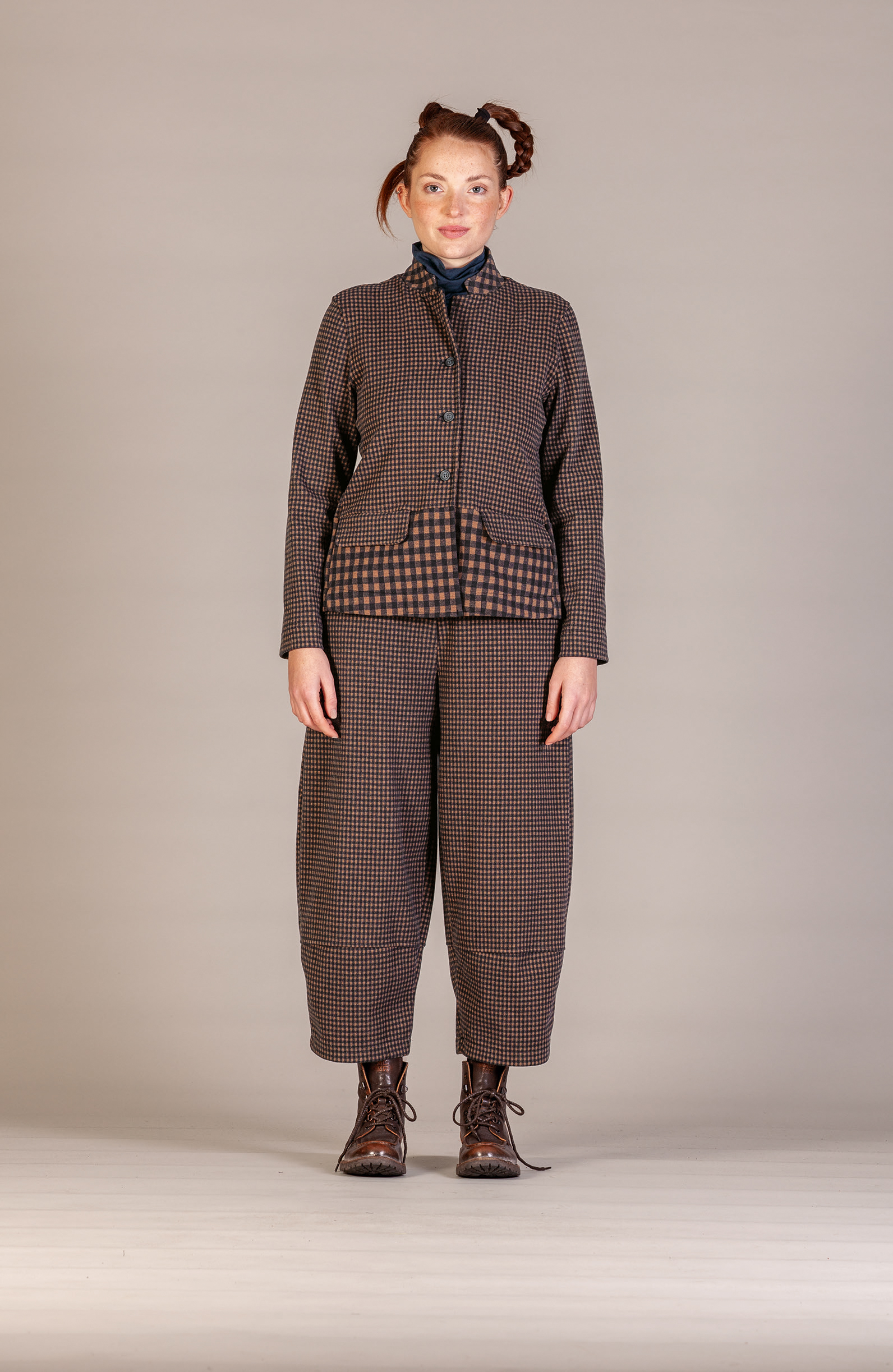 Mama B  Bimira Pants - Notte Small Check